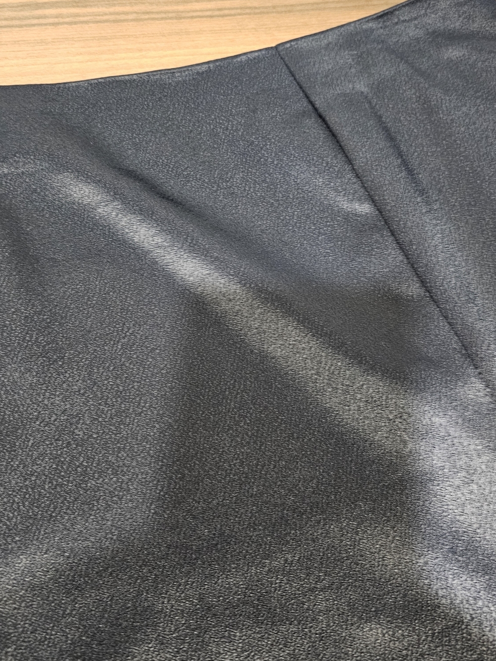 Source Unknown Navy Satin Midi Skirt - Picture 6 of 7